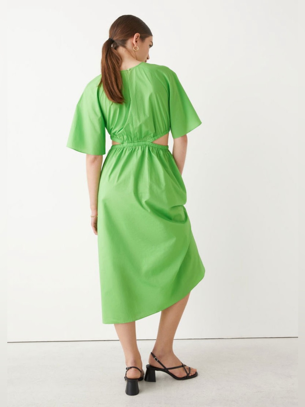 & OTHER STORIES  Cut-Out Waist Midi Dress - Picture 4 of 4